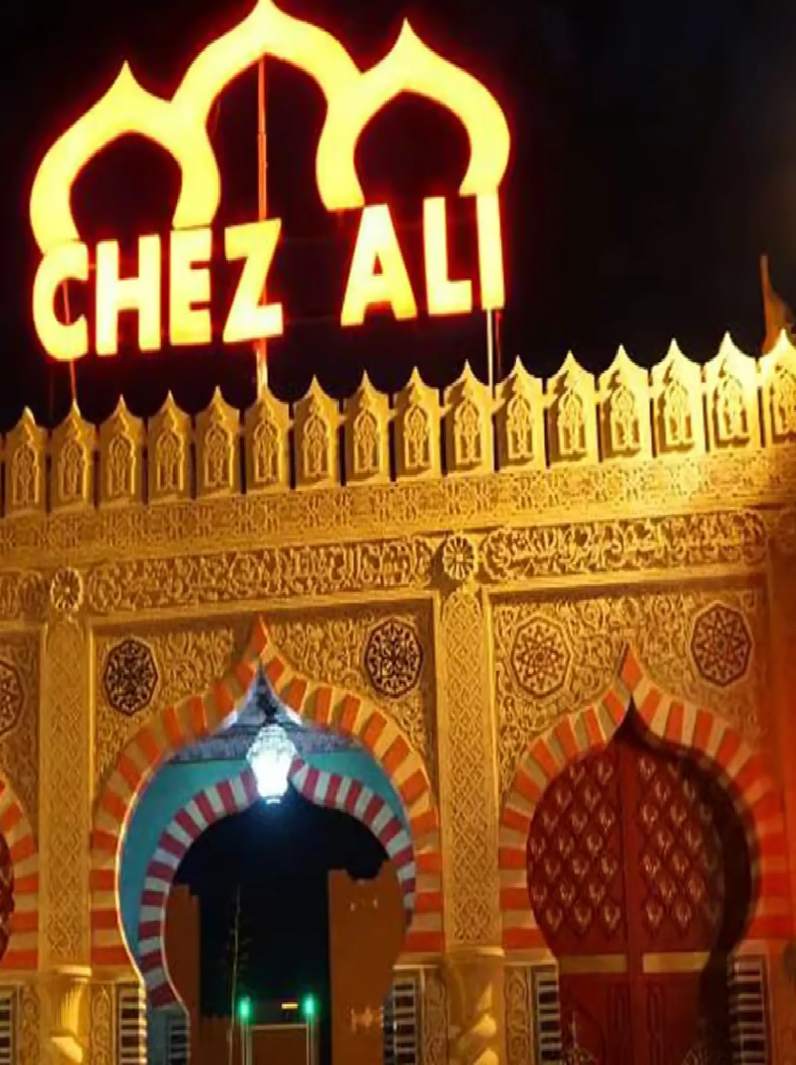 Folk dancers and performers during the Fantasia evening show