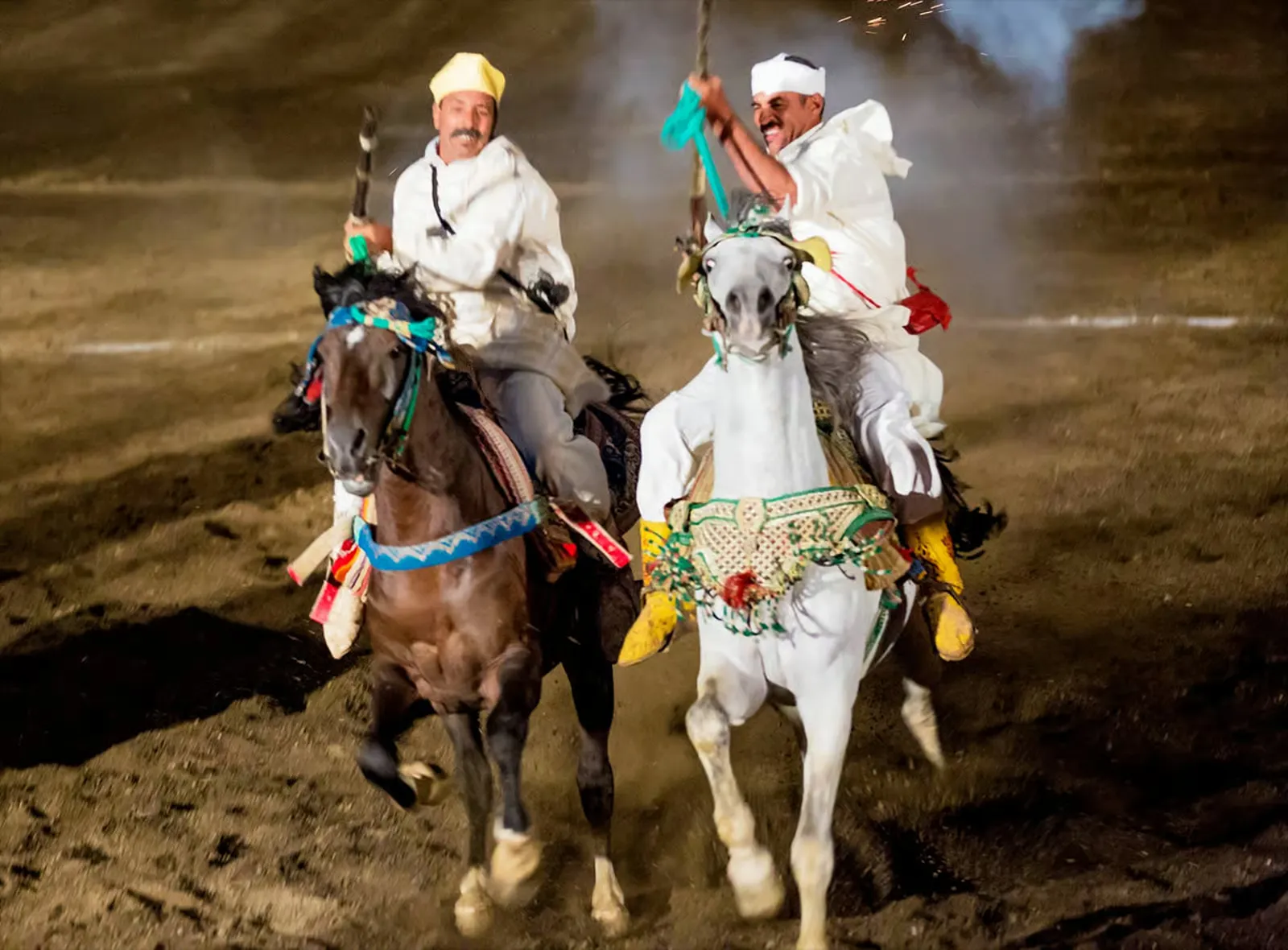 Traditional Moroccan dinner served at the Fantasia venue