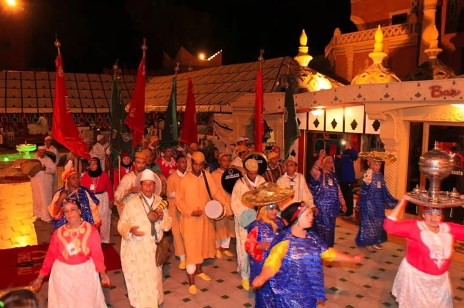 Fantasia show and Moroccan dinner near Marrakech